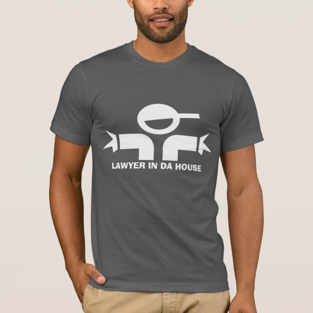 Rolig t-shirt med citat för advokater (Framsida)
