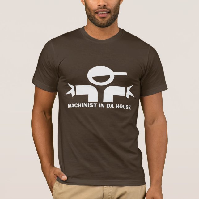 Rolig t-shirt med citat för maskinisten (Framsida)