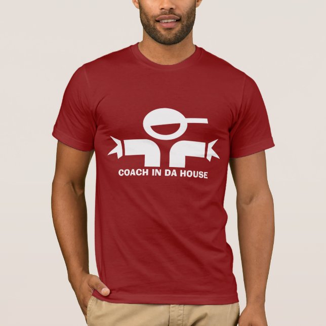 Rolig t-shirt med citat för tränare (Framsida)