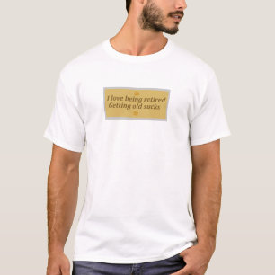 Rolig T-shirt med Citat om Pension