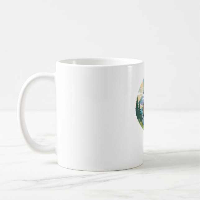Rolig T-Shirt med Dovhjort Kaffemugg (Vänster)
