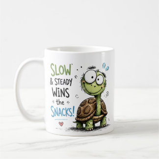 Rolig T-shirt med grafisk turtle för barn som älsk Kaffemugg