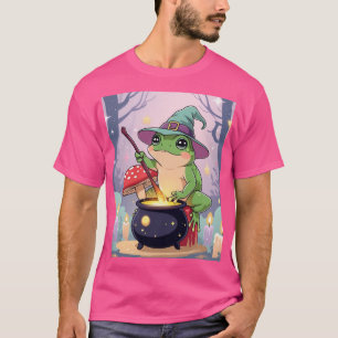 Rolig T-Shirt med Häxgroda – Pastell Cottagecore G