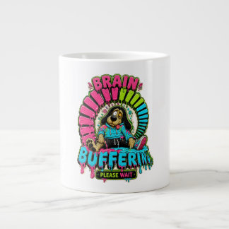 Rolig T-shirt med hjärnbuffring Jumbo Mugg