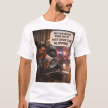 Rolig T-shirt med hundförhandling – Present med Ha