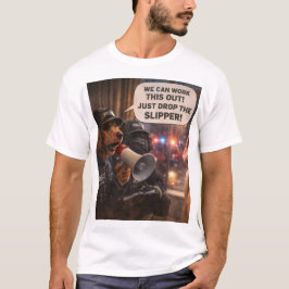 Rolig T-shirt med hundförhandling – Present med Ha