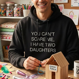 Rolig t-shirt med kapuschong för pappor hoodie