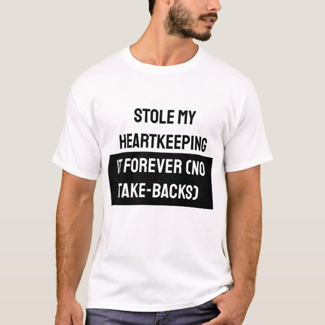 Rolig T-Shirt med Kärlekssitat (Framsida)