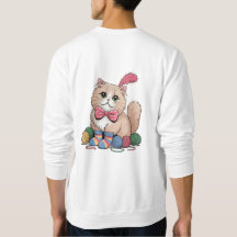 Rolig T-shirt med kattdesign | Present till kattäl
