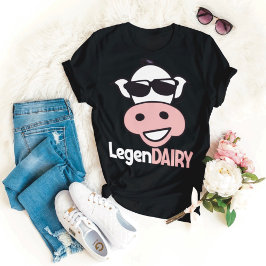 Rolig T-shirt med kom om kor