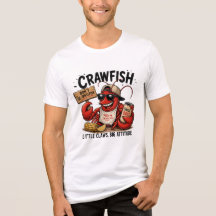 Rolig T-Shirt med Kräftor – Söt Cajun Fisk Fanatik