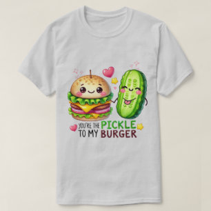 Rolig T-Shirt med Matpun för Alla Hjärtans Dag – "