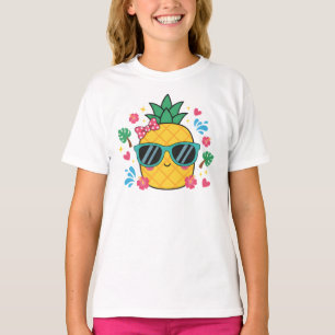 Rolig T-Shirt med Matpun för Efterättsälskare