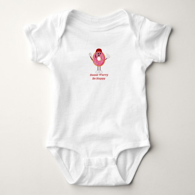 Rolig T-shirt med Munk – Munk bekymra dig inte, Va (Framsida)