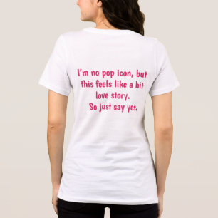 Rolig T-Shirt med Populärkulturcitat Hit Love St