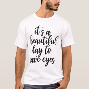 Rolig T-shirt med slogan för optiker
