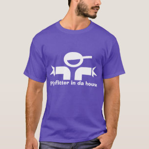 Rolig t-shirt med slogan för rörmontörer