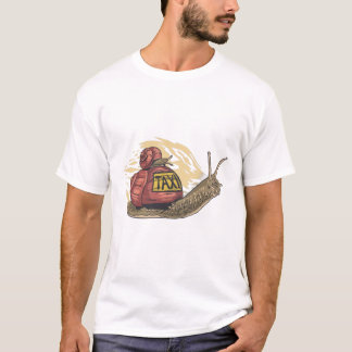 Rolig T-Shirt med Snigelbuss - Tecknad Djur