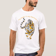 rolig t-shirt med tiger