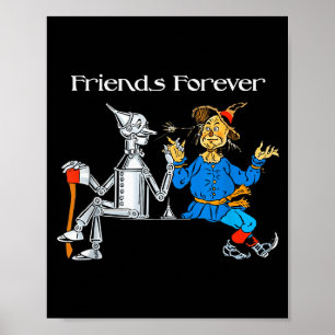 Rolig T-shirt Vänner För Evigt Trollkarlen Av Oz E Poster