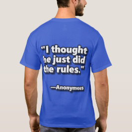 Rolig T-Shirta med Bonuskulspel Citat från Anonymo T Shirt