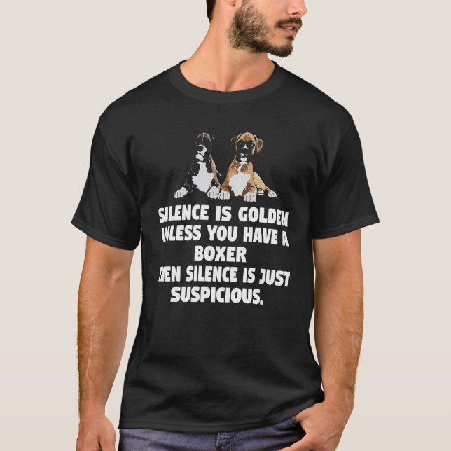 Rolig T skjorta för boxarehund T Shirt (Framsida)