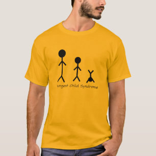 Rolig t-skjorta för mest ung barnsyndrom tee shirt