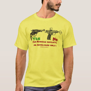 Rolig t-skjorta för rysk roulett design t-shirt