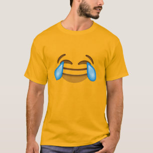 rolig t-skjorta för skriande emojiskjorta design t shirt