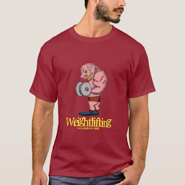 Rolig t-skjorta för Weightlifting Tee (Framsida)