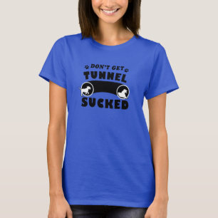 Rolig T-tröja för Agilityhundtunnel T Shirt