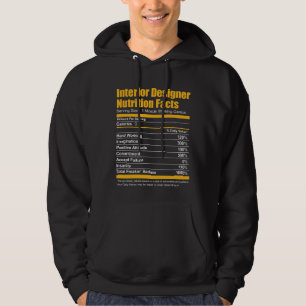 Rolig T-tröja för inre märkes- näringfakta Hoodie