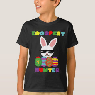 Rolig T-tröja för ungar för påskhareäggjägare Tee Shirt