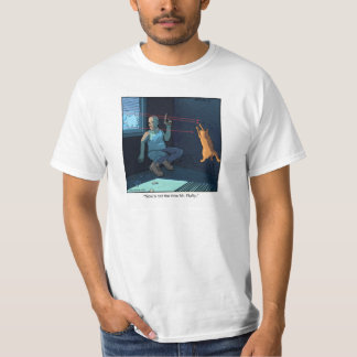 Rolig T-tröjatecknad om katt och laser Tee Shirt