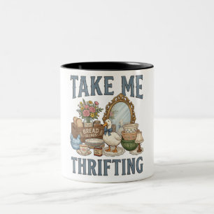 Rolig Ta Mig Second Hand Två-Tonad Mugg