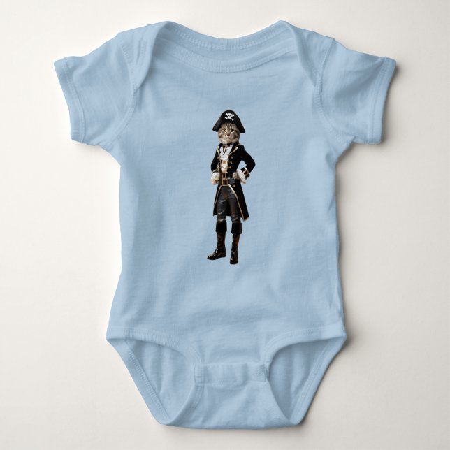 Rolig Tabby Sjöman T Shirt (Framsida)