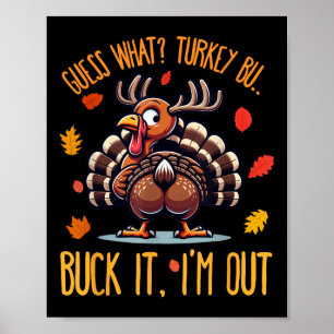 Rolig tacksägelseshirt Gissa vilken kalkonstek jag Poster