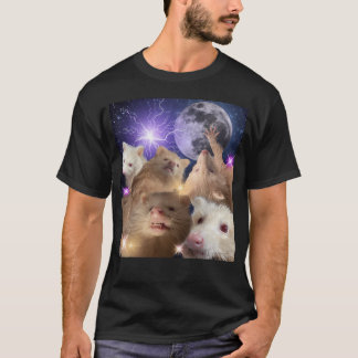 Rolig Tacksam Albinråtta T Shirt