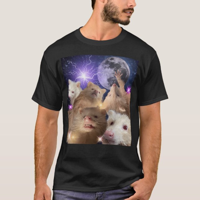 Rolig Tacksam Albinråtta T Shirt (Framsida)