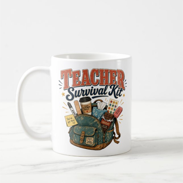 Rolig tacksamhetsgåva till lärare kaffemugg (Vänster)