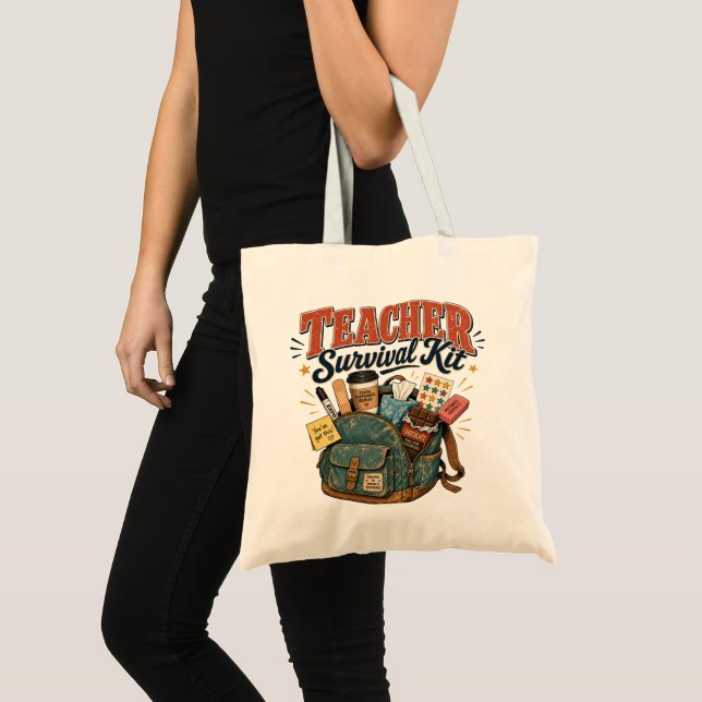 Rolig tacksamhetspresent till lärare tygkasse (Framsida (produkt))