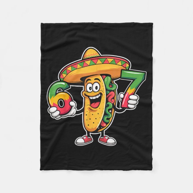 Rolig taco 67 meme cinco de mayo fest design  fleecefilt (Framsidan)