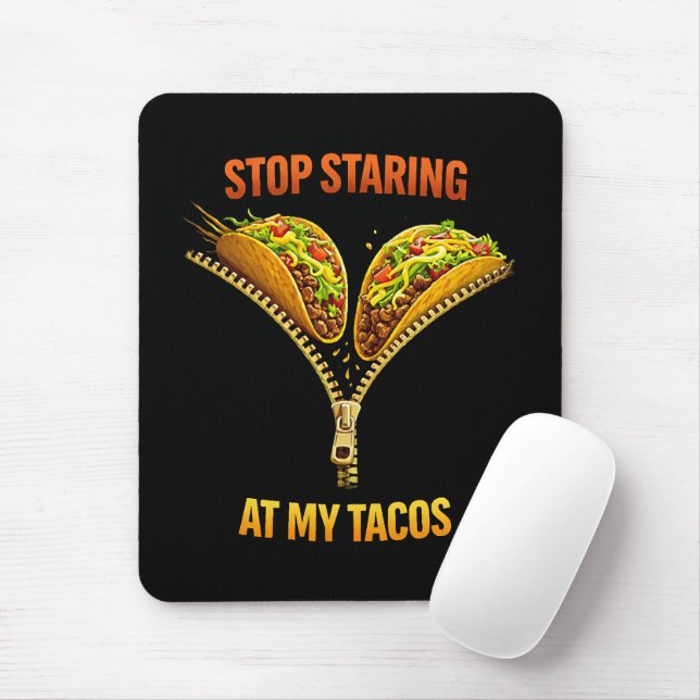 Rolig Taco Älskare Sluta Stirra Musmatta (Med mus)