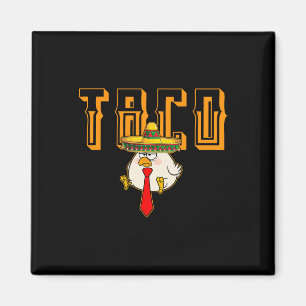 Rolig Taco Anti-trump Alltid Chickens Out Let's Go Magnet
