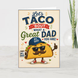 Rolig Taco ‘Bout ett fantastiskt faderns dag-kort Kort