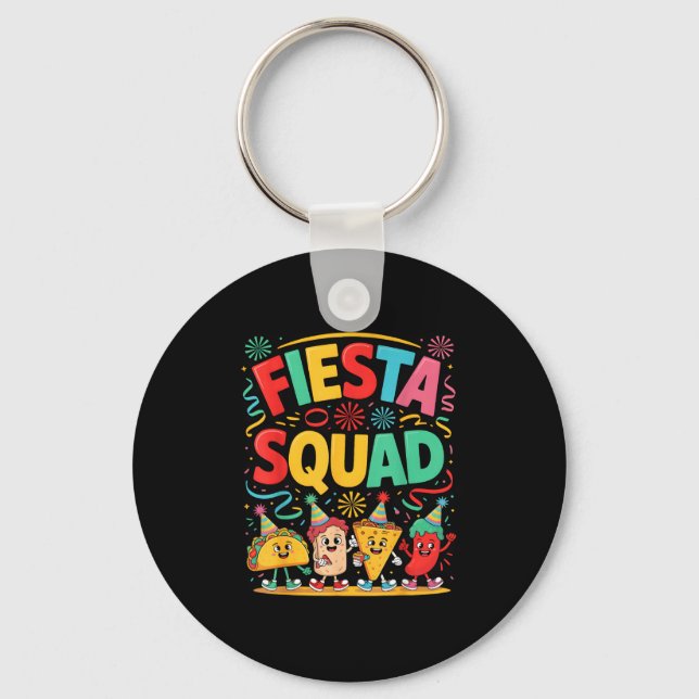 Rolig taco fiesta trupp cinco de mayo  nyckelring (Framsida)