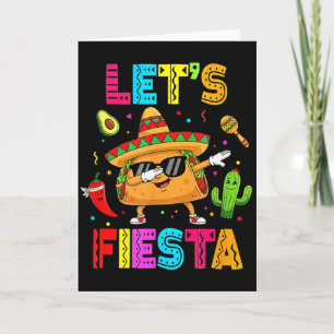 Rolig Taco Låter Fiesta Fest Cinco De Mayo Vibrati Kort
