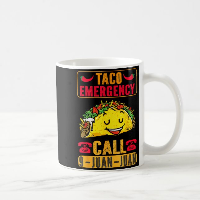 Rolig Taco Nödsituation Cinco De Mayo Män Kvinnor  Kaffemugg (Höger)