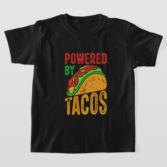 Rolig taco power word konst  t shirt (Laydown)