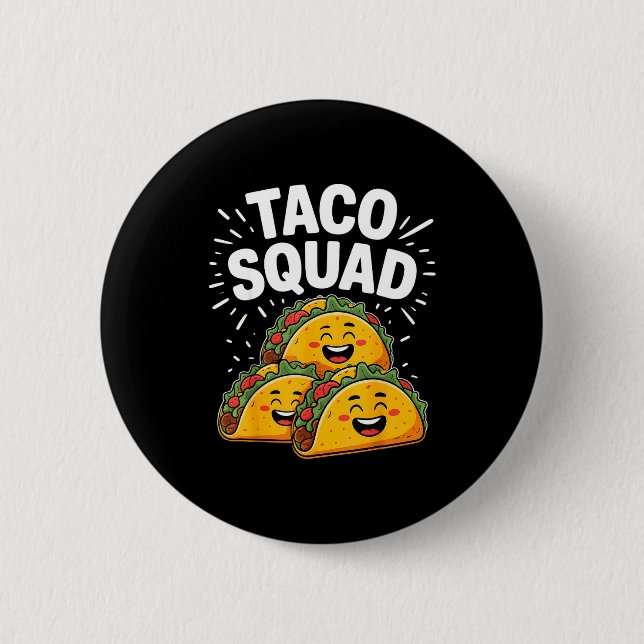 Rolig taco-squad rolig cinco de mayo taco mexikans knapp (Framsida)